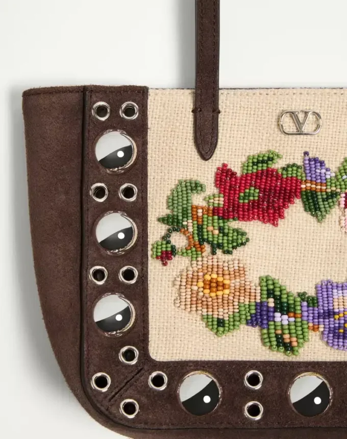Valentino Garavani Nellcôte Mini sac shopping brodé Valentino Garavani Nellcôte Mini sac shopping brodé