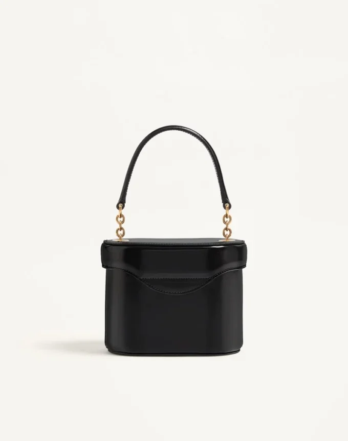 Valentino Garavani Vain Sac à main en cuir de veau brillant Valentino Garavani Vain Sac à main en cuir de veau brillant