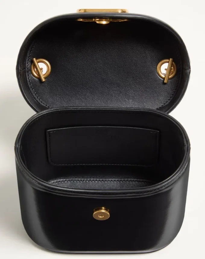 Valentino Garavani Vain Sac à main en cuir de veau brillant Valentino Garavani Vain Sac à main en cuir de veau brillant