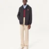 Veste à capuche en nylon avec patch VLogo Veste à capuche en nylon avec patch VLogo