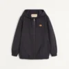 Veste à capuche en nylon avec patch VLogo Veste à capuche en nylon avec patch VLogo