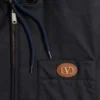 Veste à capuche en nylon avec patch VLogo Veste à capuche en nylon avec patch VLogo