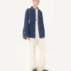 Veste chemise en gabardine de coton Valentino avec VGold Veste chemise en gabardine de coton Valentino avec VGold