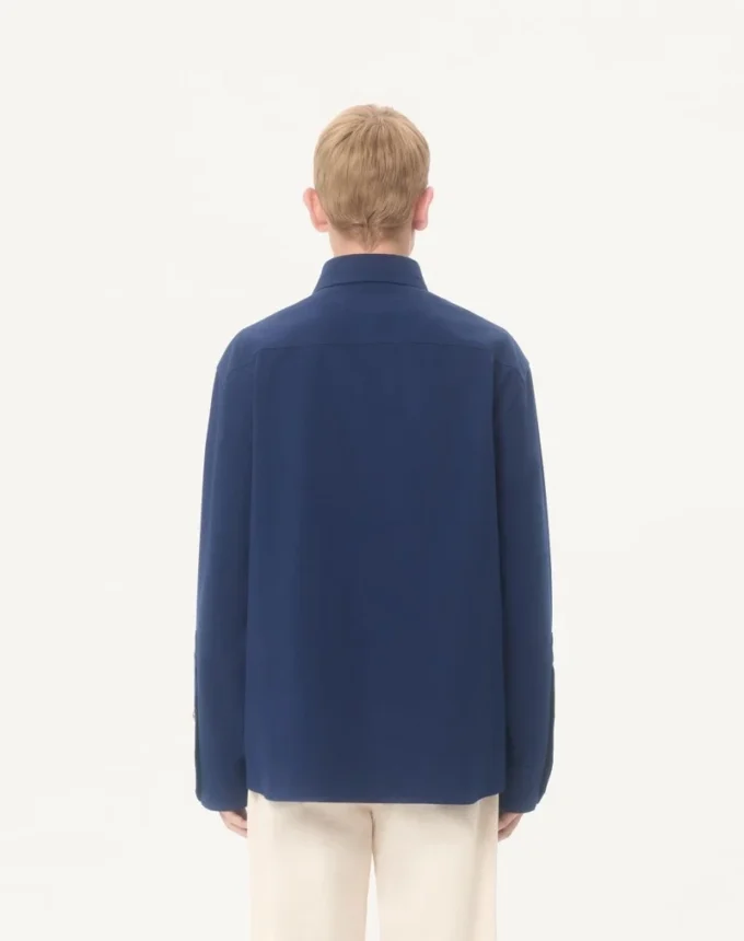 Veste chemise en gabardine de coton Valentino avec VGold Veste chemise en gabardine de coton Valentino avec VGold