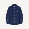 Veste chemise en gabardine de coton Valentino avec VGold Veste chemise en gabardine de coton Valentino avec VGold