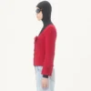 Veste courte en tweed de laine uni Veste courte en tweed de laine uni