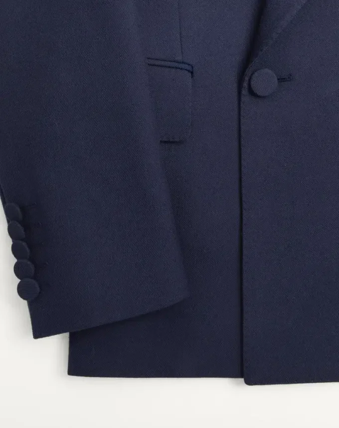 Veste croisée en gabardine de laine Veste croisée en gabardine de laine