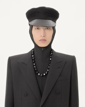 Veste croisée en gabardine de laine Valentino