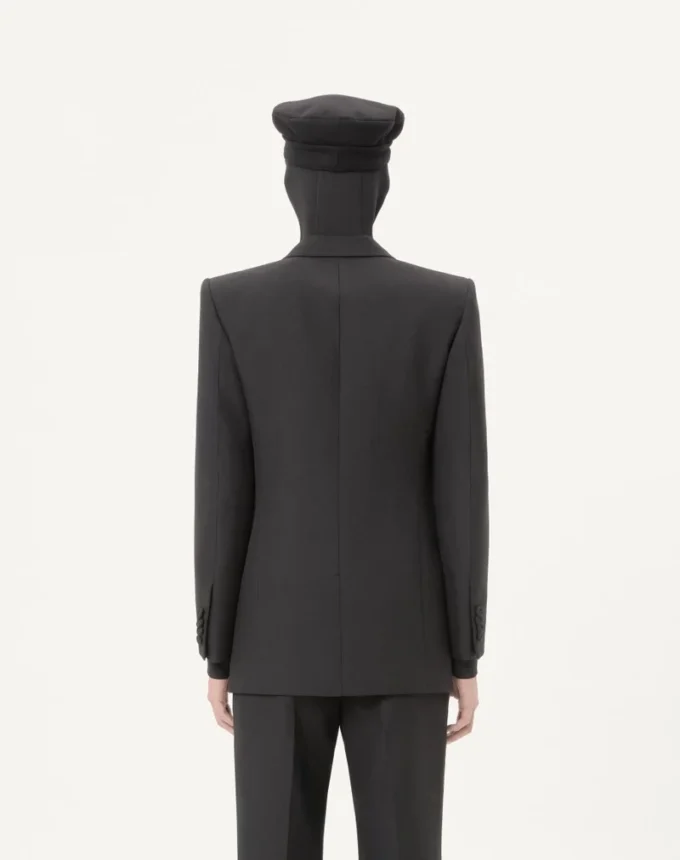 Veste croisée en gabardine de laine Valentino Veste croisée en gabardine de laine Valentino