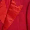 Veste croisée en laine grain de poudre Veste croisée en laine grain de poudre