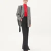 Veste croisée Valentino en laine natté boutonnée Veste croisée Valentino en laine natté boutonnée