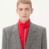 Veste croisée Valentino en laine natté boutonnée Veste croisée Valentino en laine natté boutonnée