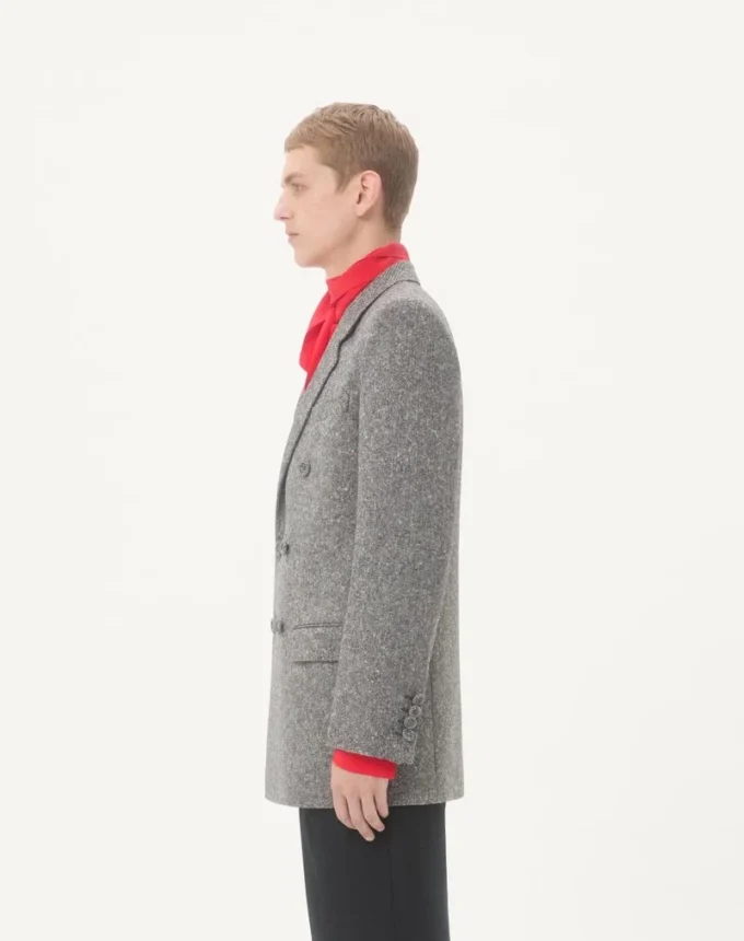 Veste croisée Valentino en laine natté boutonnée Veste croisée Valentino en laine natté boutonnée