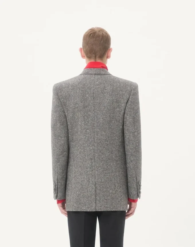 Veste croisée Valentino en laine natté boutonnée Veste croisée Valentino en laine natté boutonnée