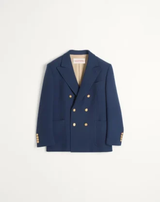 Veste double boutonnage en laine double