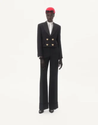 Veste en crêpe couture