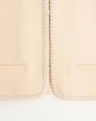 Veste en crêpe couture