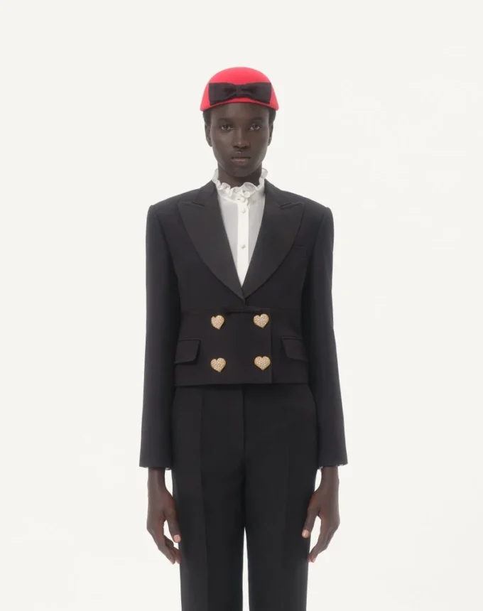 Veste en crêpe couture Veste en crêpe couture