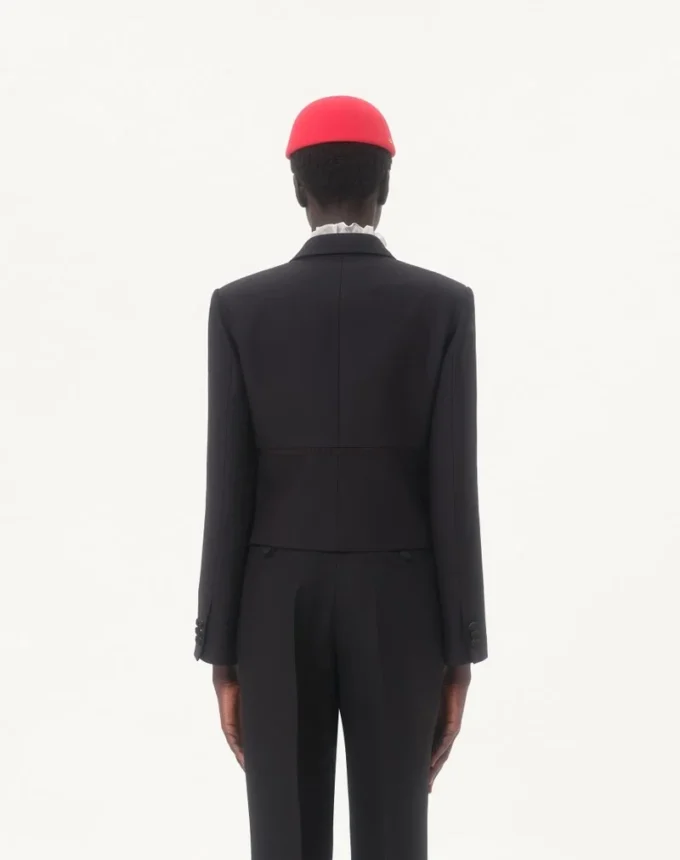 Veste en crêpe couture Veste en crêpe couture