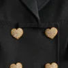 Veste en crêpe couture Veste en crêpe couture