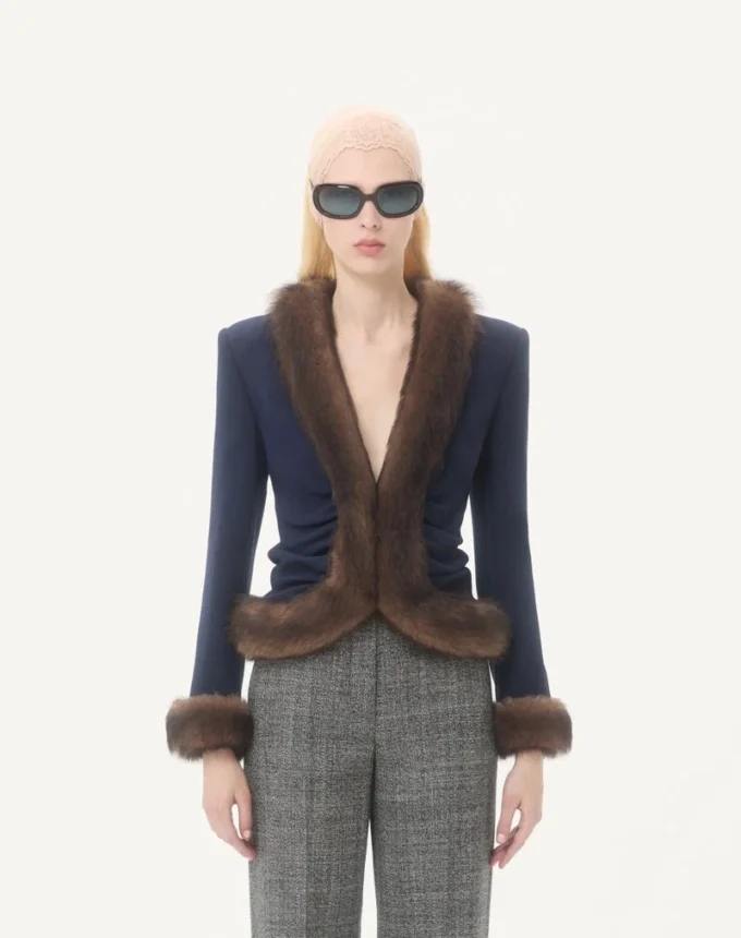 Veste en crêpe de laine Veste en crêpe de laine