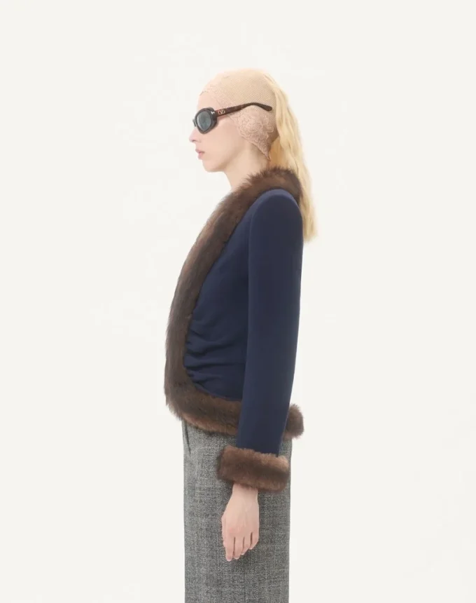 Veste en crêpe de laine Veste en crêpe de laine