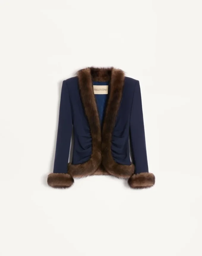 Veste en crêpe de laine Veste en crêpe de laine