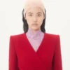 Veste en crêpe de laine avec nœud contrasté Veste en crêpe de laine avec nœud contrasté