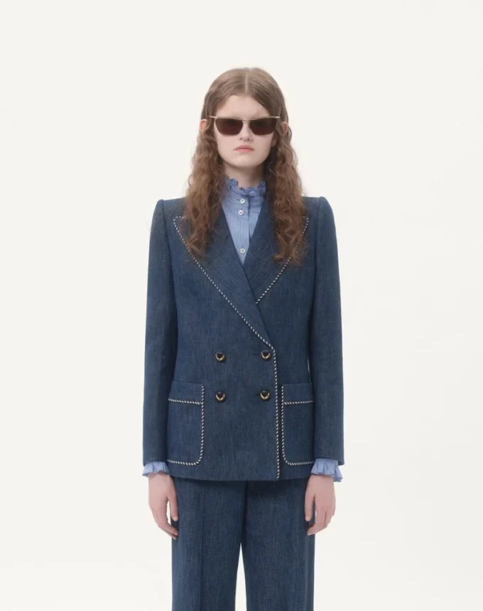 Veste en denim chambray Veste en denim chambray
