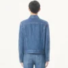 Veste en denim Valentino avec VGold Veste en denim Valentino avec VGold