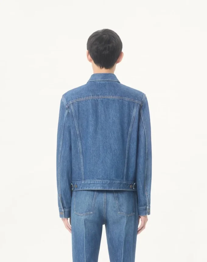 Veste en denim Valentino avec VGold Veste en denim Valentino avec VGold