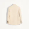 Veste en gabardine de laine à simple boutonnage Veste en gabardine de laine à simple boutonnage