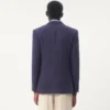 Veste en gabardine de laine à simple boutonnage Veste en gabardine de laine à simple boutonnage