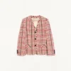 Veste en laine à carreaux Veste en laine à carreaux