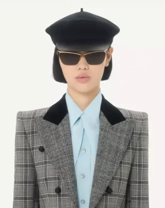 Veste en laine à carreaux Veste en laine à carreaux