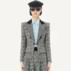 Veste en laine à carreaux Veste en laine à carreaux