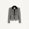 Veste en laine à carreaux Veste en laine à carreaux