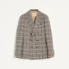 Veste en laine à double boutonnage Valentino à motif à carreaux Veste en laine à double boutonnage Valentino à motif à carreaux