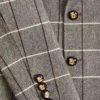 Veste en laine à double boutonnage Valentino à motif à carreaux Veste en laine à double boutonnage Valentino à motif à carreaux