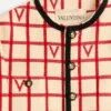 Veste en laine mélangée à motif à carreaux en V Veste en laine mélangée à motif à carreaux en V