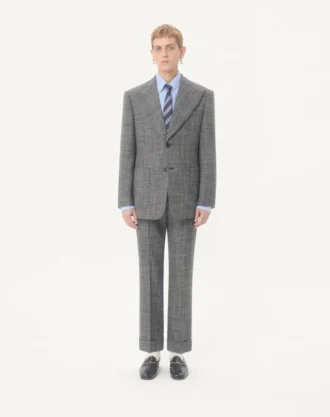 Veste en laine moulinée à simple boutonnage Valentino