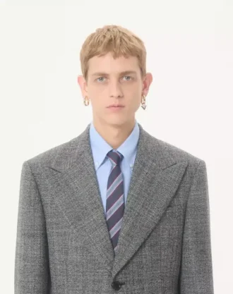 Veste en laine moulinée à simple boutonnage Valentino