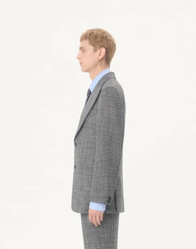 Veste en laine moulinée à simple boutonnage Valentino Veste en laine moulinée à simple boutonnage Valentino