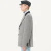 Veste en laine à simple boutonnage et motif chevron Valentino Veste en laine à simple boutonnage et motif chevron Valentino
