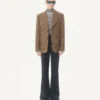 Veste en laine à simple boutonnage et motif Glen Plaid Valentino Veste en laine à simple boutonnage et motif Glen Plaid Valentino