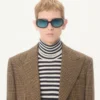 Veste en laine à simple boutonnage et motif Glen Plaid Valentino Veste en laine à simple boutonnage et motif Glen Plaid Valentino