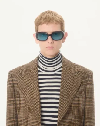 Veste en laine à simple boutonnage et motif Glen Plaid Valentino
