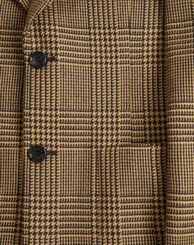 Veste en laine à simple boutonnage et motif Glen Plaid Valentino Veste en laine à simple boutonnage et motif Glen Plaid Valentino