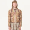 Veste en piqué avec imprimé cachemire Voyage Imaginaire Veste en piqué avec imprimé cachemire Voyage Imaginaire