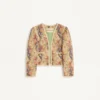 Veste en piqué avec imprimé cachemire Voyage Imaginaire Veste en piqué avec imprimé cachemire Voyage Imaginaire